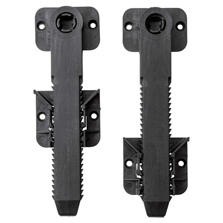 IPEA Lot 2 Crochets de Fixation en Plastique Dur pour Canapés et Meubles – Attache Raccord Réglable Compatible pour Fixation d'A