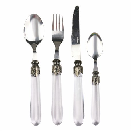 Lot de 24 couverts en acier