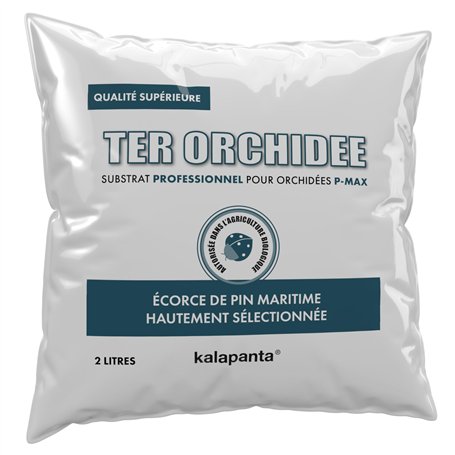 Kalapanta Terreau Professionnel pour Orchidées - Bark Organique Naturel avec Écorce de Pin Maritime et Tourbe Blonde