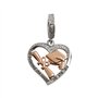 MariaFonte Charm Nouveau 2025 Compatible Toutes Les Marques Pendentif Coeur Diplôme Parchemin Chapeau Anniversaire Pendentifs Or