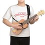 TINAYAUE Sangle d'Ukulélé Réglable Guitare Bandoulière en Doux Coton Sangle Pour Soprano Concert Tenor Baryton Instruments à Cor