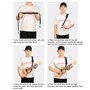 TINAYAUE Sangle d'Ukulélé Réglable Guitare Bandoulière en Doux Coton Sangle Pour Soprano Concert Tenor Baryton Instruments à Cor