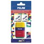 MILAN BYM10315 Compact Mix Taille-crayons avec 2 Caoutchouc de remplacement