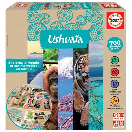 Educa - Ushuaïa Jeu Familial. Jeu Question reponse. +7 Ans. Ref. 18265