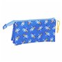Trousse Fourre-Tout Triple Bluey Let's play Bleu 22 x 12 x 3 cm