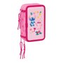 Pochette à crayons triple Lilo & Stitch Chill Rose Menthe 12