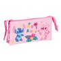 Fourre-tout Lilo & Stitch Chill Rose Menthe 22 x 12 x 3 cm