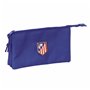 Trousse Fourre-Tout Triple Atlético Madrid Bleu foncé 22 x 12 x 3 cm