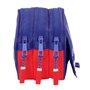 Trousse Fourre-Tout Triple Atlético Madrid Bleu Blanc Rouge 21,5 x 10 x 8 cm