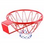 AKTIVE 54278 Panier de Basket-Ball Mural, 45 cm, échelle 1/1, Filet en Polyester et Anneau métallique, Installation avec 4 vis f