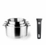 LACOR - 56610 - Set de 3 Casseroles Combi