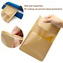 YFOX 50 pièces sac en papier kraft zip petit sac en papier avec fenêtre sac ziplock alimentaire-adapté aux graines de thé de caf