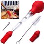 BETOY Poire à Sauce Poulet Turquie Barbecue avec Brosse de Nettoyage