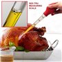 BETOY Poire à Sauce Poulet Turquie Barbecue avec Brosse de Nettoyage, Aiguille d'Injecteur, Pinceau Burette de Barbecue de quali