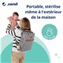 Jané Lot de 5 Sachets de Stérilisation Vapeur au Micro-Ondes Réutilisables en 3 Minutes