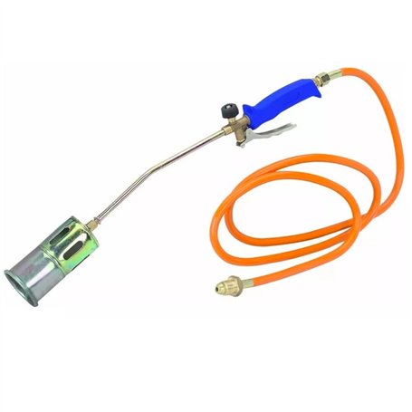 ELMA Chalumeau Monogaz I Brûleur Thermique de Mauvaises Herbes avec buse Ø 60 mm et tuyau 3 m I Poignée Ergonomique Compatible g