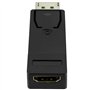 OcioDual Adaptateur Display Port vers HDTV Noir Convertisseur DP Audio Video Full HD 1080p 720p pour PC Moniteur TV Projecteur