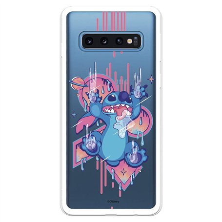 Coque pour Samsung Galaxy S10 Plus Officielle Lilo & Stitch Stitch Graffiti pour protéger votre téléphone. Coque en silicone sou
