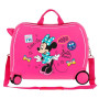 Disney Enjoy Minnie Icon Valise Enfant Rose 50x38x20 cms Rigide ABS Serrure à combinaison 34L 2,3Kgs 4 roues Bagage à main