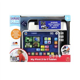 Infini Fun - Ma première Tablette 2 en 1 - Jouet éducatif électronique - Jouets d'imitation - Divers thèmes tels Que Les Animaux Infini Fun - Ma première Tablette 2 en 1 - Jouet éducatif électronique - Jouets d'imitation - Divers thèmes tels Que Les Animaux