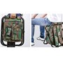 SteelMule Chaise tabouret de pêche 3 en 1 avec sac à dos et sac thermique - Pliable, robuste et compact - Camouflage Woodland