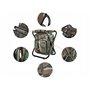 SteelMule Chaise tabouret de pêche 3 en 1 avec sac à dos et sac thermique - Pliable, robuste et compact - Camouflage Woodland