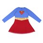 CERDÁ LIFE'S LITTLE MOMENTS Robe À Manches Longues pour Fille-Superman-avec Tutu-Licence Officielle DC Comics Bridesmaid Dress