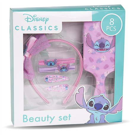 Disney - Stitch Accessoire Cheveux Fille - Cadeau Stitch Enfant - Lilo et Stitch Idée Cadeau Fille - Brosse Stitch - Accessoire