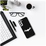 Personalaizer Coque Souple Compatible avec Smartphone Samsung S22 Plus du Logo Batman en Blanc