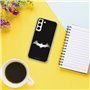 Personalaizer Coque Souple Compatible avec Smartphone Samsung S22 Plus du Logo Batman en Blanc