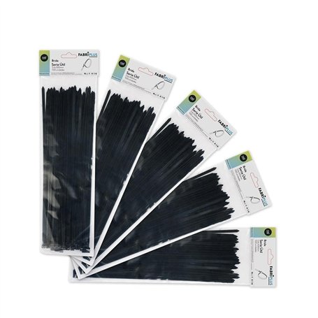 Sachet de 100 attaches noires 3