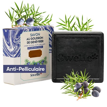 SWELLE Savon Solide Goudron de Genièvre 100 gr Savon Juniper 1 pc