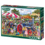 Jan van Haasteren Jumbo Spiele Falcon Steam Engine Rally Puzzle pour Adultes 1000 pièces