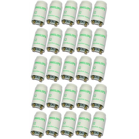 25/s2 ecoclick philips starter pour tubes fluorescents de starter 4-22 w