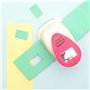 Vaessen Creative Perforatrice rectangulaire 2,5 cm - 1 pièce - Jusqu'à 160 g/m² - 21435-066, Weiß/Rosa