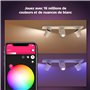 Philips Hue White & Color Ambiance Plafonnier Argenta avec trois spots, spots LED graduables pour le système d'éclairage Hue, co