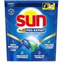 Sun - Pro Expert - Capsules Lave Vaisselle - Action 4 en 1 - Regular - Elimine 100% des taches brûlées de +72h - dégraissent en