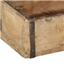 vidaXL Plateau 30x15x9 cm en Bois Massif recyclé