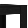 vidaXL Table de Salle à Manger en chêne Noir 140x74,5x76 cm en Bois d'ingénierie