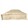 vidaXL Galette de Chaise Extérieur/Intérieur Beige Rectangulaire 180cm Lounge Patio Balcon Canapé Polyester Résistant aux UV