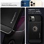 Spigen Rugged Armor Coque pour iPhone 12 et iPhone 12 Pro - Noir Mat