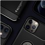 Spigen Rugged Armor Coque pour iPhone 12 et iPhone 12 Pro - Noir Mat