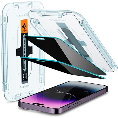 Spigen Glas.tR EZ Fit Verre Trempé pour iPhone 14 Pro Max