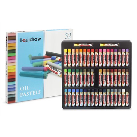 Liquidraw Lot de 52 pastels à l'huile pour artistes