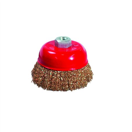 KIPPEN 1105A Brosse à tasse Ø 75 mm pour meuleuse d'angle avec trou fileté M15