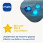 MAM MAM Perfect Lot de 2 tétines ultra fines et flexibles en silicone faciles à accepter avec boîte auto-stérilisatrice à partir