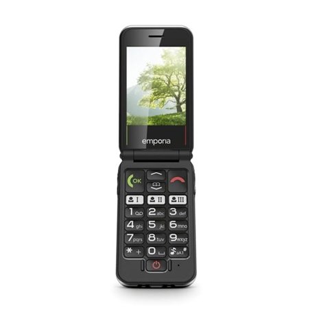 Emporia Joy-LTE Téléphone Portable pour Seniors 4G Volte | Téléphone Portable Pliable sans contrat | Téléphone Portable avec Bou