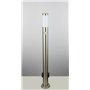 Lampadaire extérieur luminaire sur pied espace extérieur inox senseur prises de courant