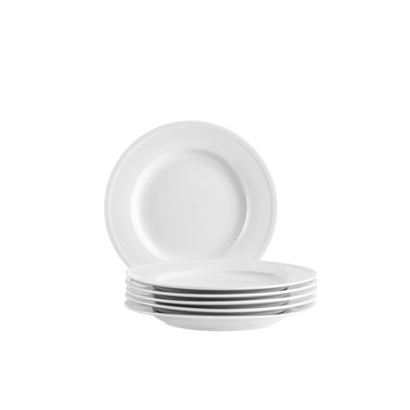 MÄSER Série Arlona - Assiettes à dessert pour 6 personnes - En porcelaine de qualité supérieure - Petites assiettes en céramique