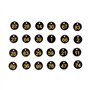 étiquette Numérotée Ronde étiquettes de Ruche étiquettes de Marqueur de Signe ABS avec Accessoir